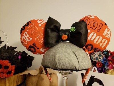 BOO to you Halloween festive fun mouse ears - image1